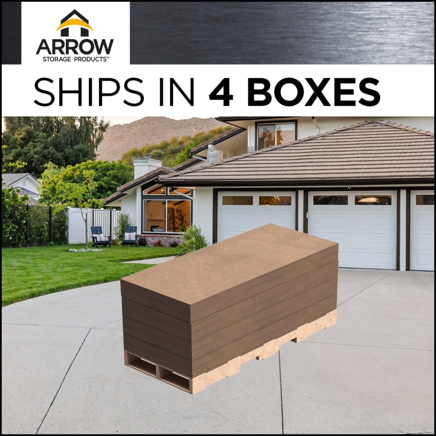 Arrow 20' x 9' Two-Sided Carport Enclosure Wall Kit for 7' or 9' Carports, Heavy-Duty Galvanized Steel Carport Enclosure Panel, 2 Walls, Eggshell
