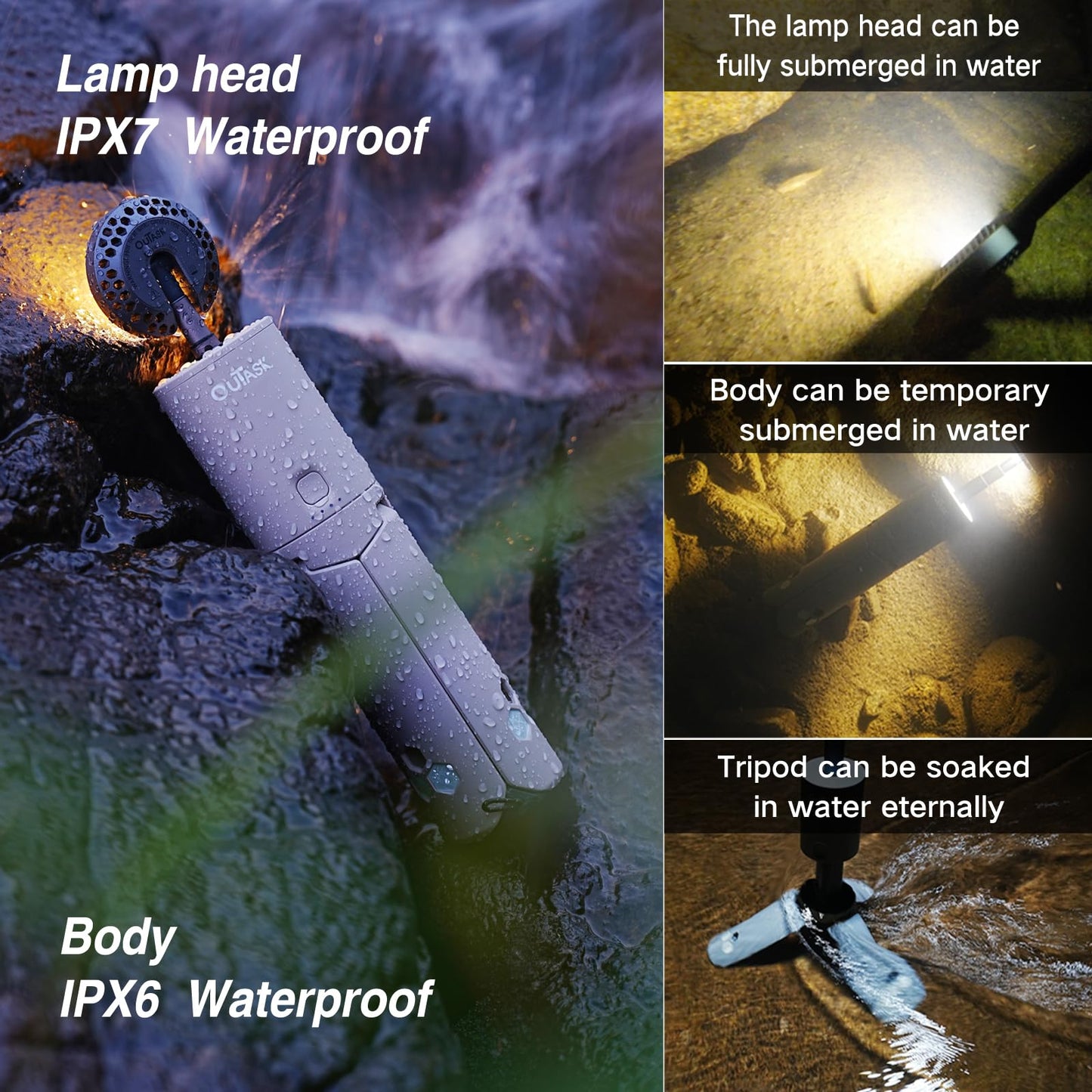 outask Camping Light Telescopic Lantern Accessories Telescopic Camping Light Case