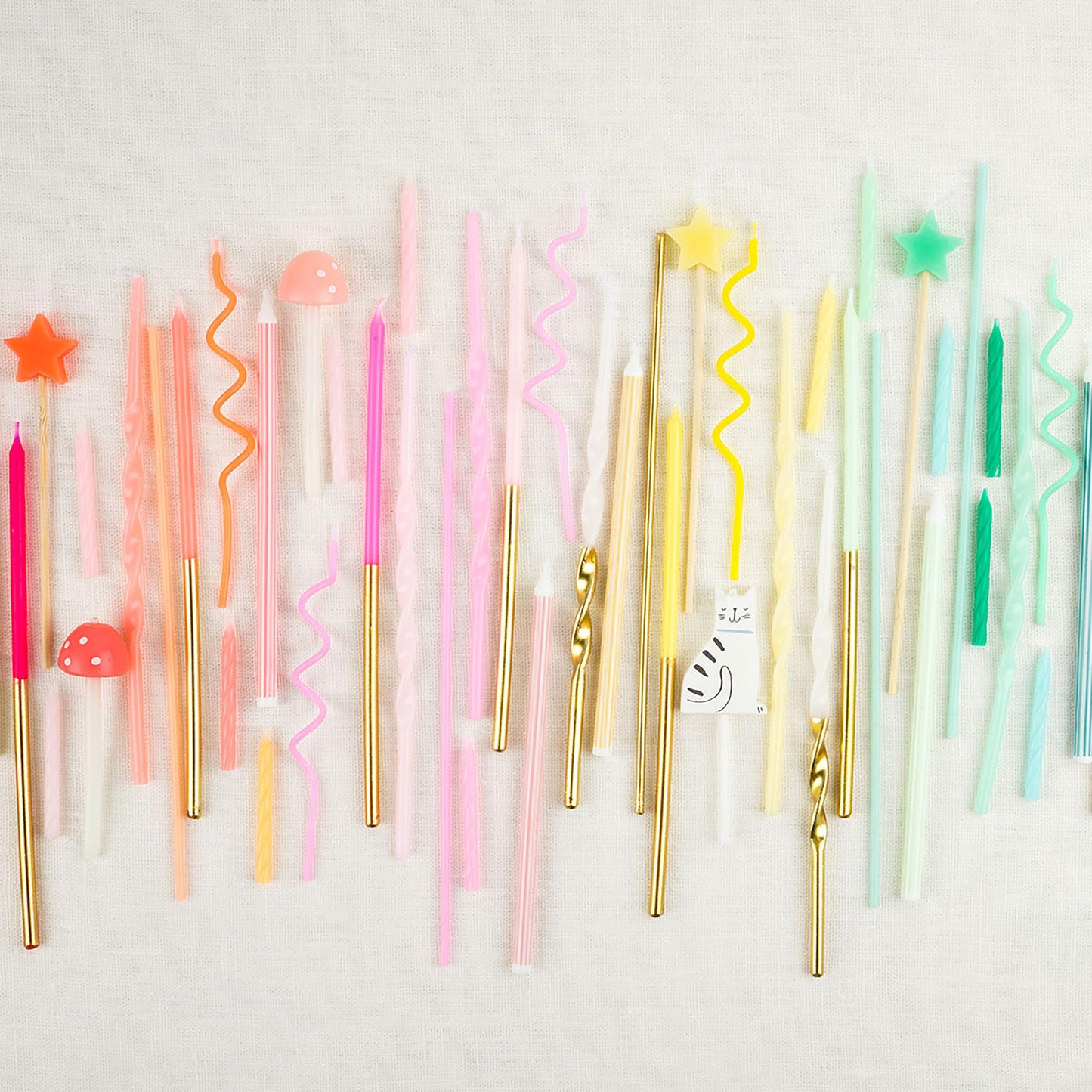 Meri Meri Super Skinny Tall Cake Candles (Pack of 36), 8" Tall, Unscented, Candles