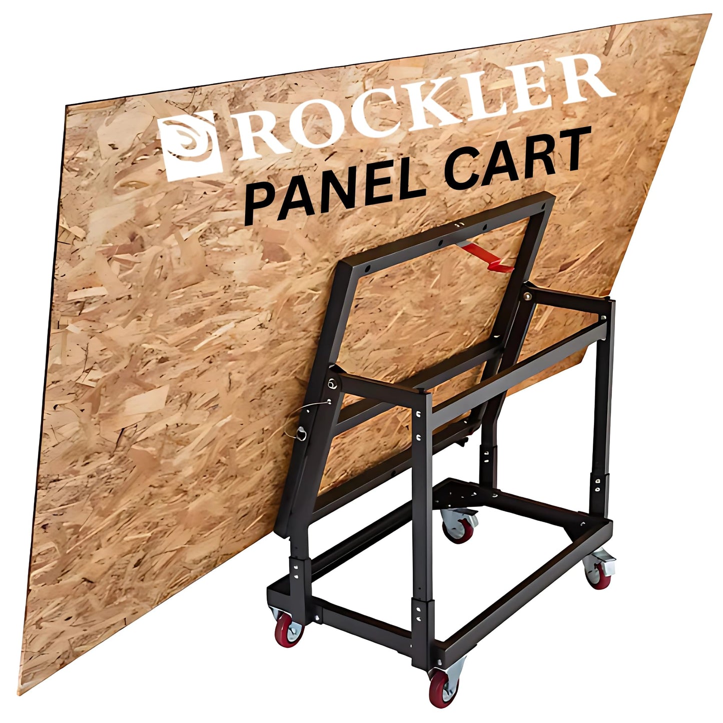Rockler Material Mate Panel Cart and Shop Stand – Mobile Base Stand Contains Smooth Rolling 4” Casters – Mobile Workbench for Tools - Rigid Steel Frame Construction – Woodworking Tools and Accessories
