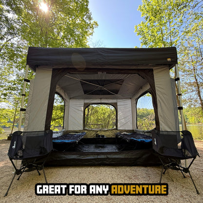 Compact Camper Tent Insert for Compact Shelter – Converts to Enclosed Room with Mesh Windows, Zippered Door, Water-Resistant Floor – Canopy/Frame Sold Separately (10ft x 10ft)