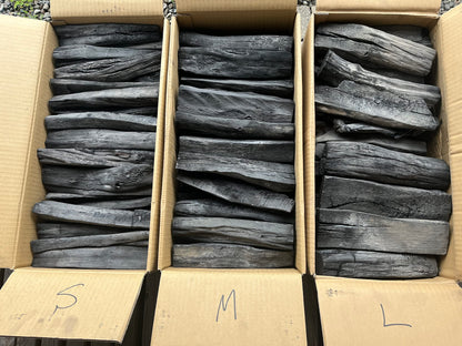 上土佐備長炭/Tosa Binchotan/Hanmaru (Medium size:Split Long Type)/26.5lb/Product of JAPAN/Queen of Binchotan