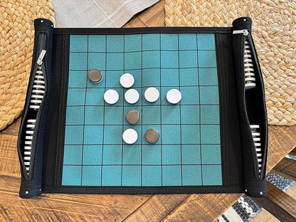 Roll-Up Travel Reversi Game | Othello Board Game for Family | Travel Othello Game