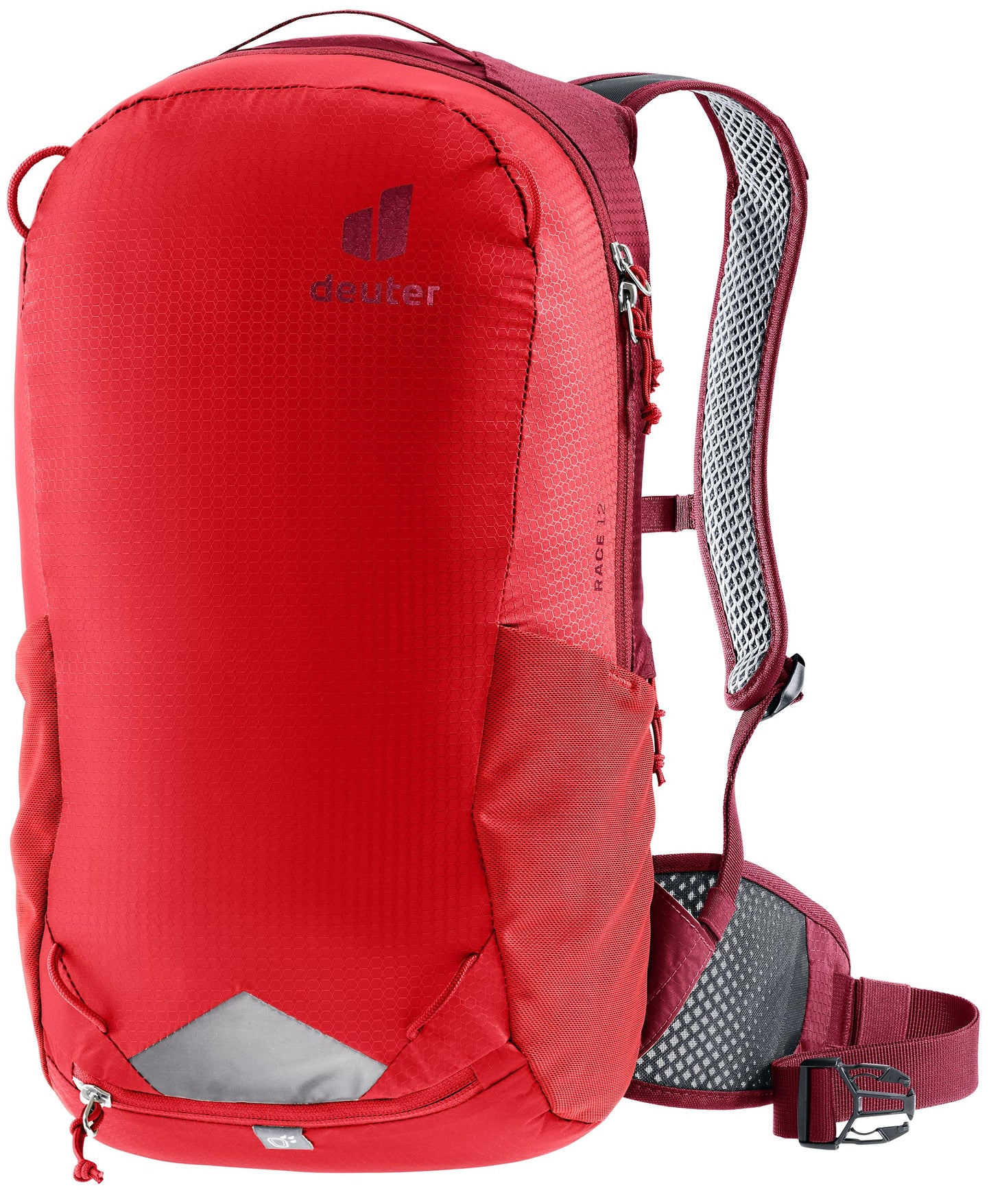 Deuter Unisex Race 12L Hydro Backpack for Mountain Biking, 12 Liters - Cherry-Masala