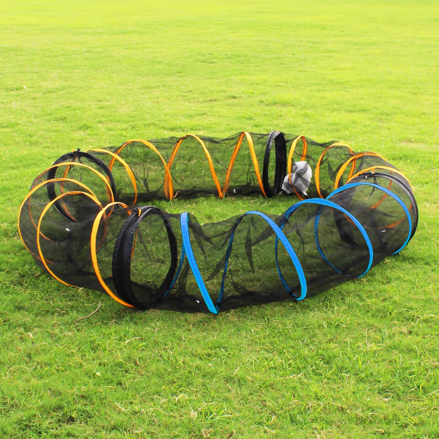 Cat Play Tunnel-2 Packs for Indoor and Outdoor, Cat Play House, Cat Enclosures Easy to Connect with Two Zipper Doors,Product Size 67'' x 18'',2pcs /Set Plus 2pcs /Set