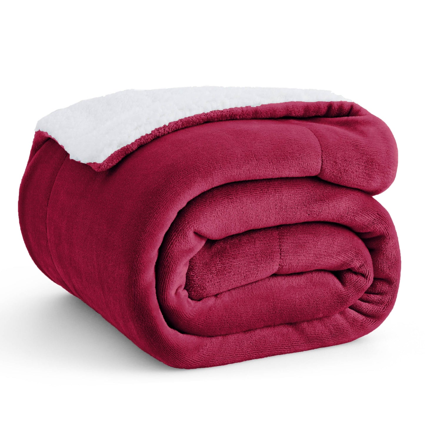 Bedsure GentleSoft Sherpa Fleece Blankets Queen Size for Bed - Thick and Warm, Soft Fuzzy Plush Queen Blanket for Winter, Grey, 90x90 Inches