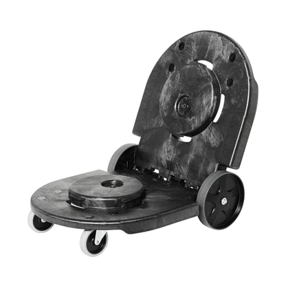 Rubbermaid Commercial Products Dolly for BRUTE Trash Can Wheels Black for Restaurants/Back of House/Offices/Warehouses/Airports/Commercial Environments