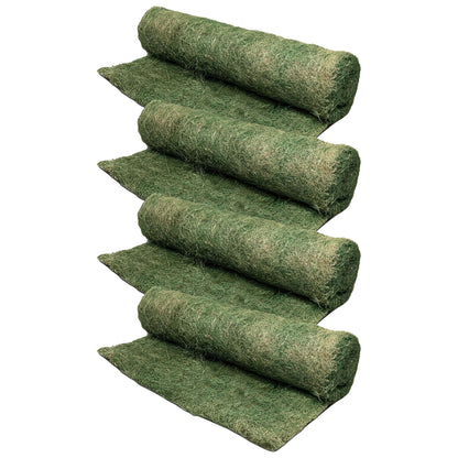 Dewitt 4-Pack Single Net Excelsior Blanket, Green, 4 x 112.5 Feet – Aspen Wood Fiber Erosion Control Mat with Netting for Soil Protection, Grass & Seed Establishment, Ground Cover and Landscaping