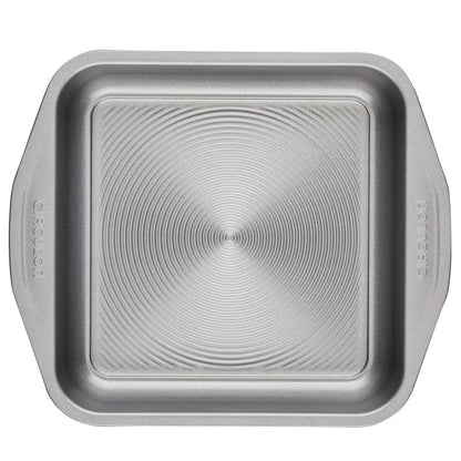 Circulon 51135 Total Nonstick Baking Pan / Nonstick Cake Pan, Square - 9 Inch, Gray