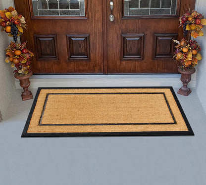 A1HC Natural Coir & Rubber Door Mat, 30"x60" - Thick, Durable, Heavy Duty, Anti-Shed, Fade-Resistant, Long-Lasting Outside Entrance Large Doormat for Front Porch