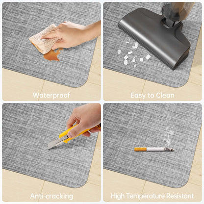 Cybstrax Office Chair Mat for Hardwood & Tile Floor, 46" x 60" Desk Chair Mat, Anti Slip, Non-Curve Computer Chair Mat for Rolling Chairs Floor Protector for Home Office