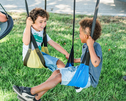 Adventure Line- Swing, 2 Soft Swings, 1 Super Twister, and 1 Sturdy Metal Monkey Bar