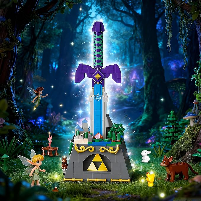 The Master Sword Building Blocks Sets Game Theme Swords Toy Model Creative Gift for Adults Teens 455 PCS