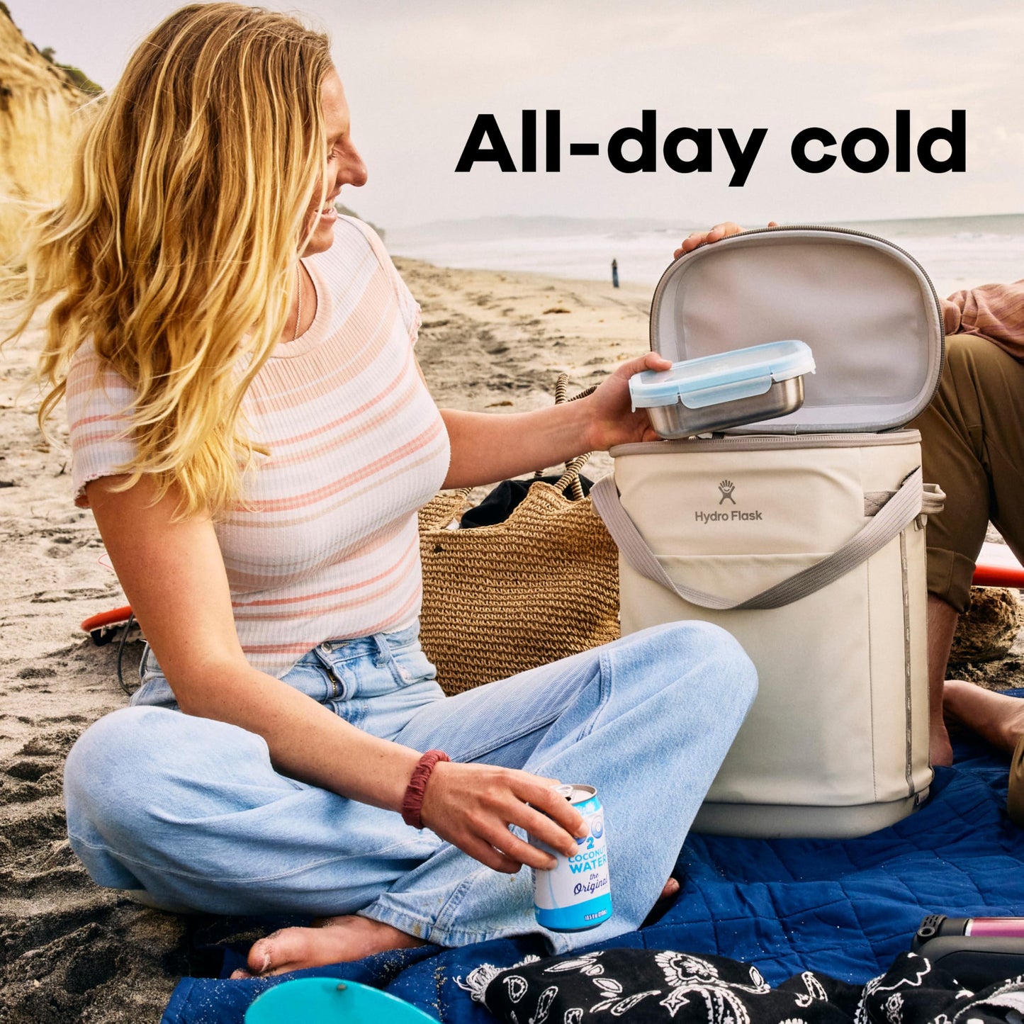 Hydro Flask Carryout Cooler Backpack - Insulated Portable Soft Cooler - 22 L Capacity in Black