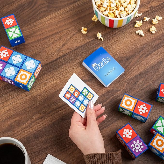 The Uzzle 3.0 Board Game Family Board Games for Children &amp Adults Block Puzzle Games for Ages 4+