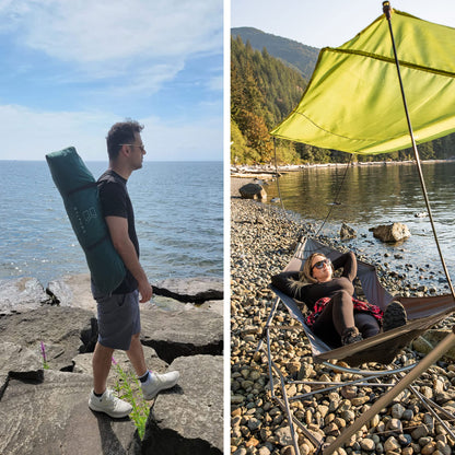 Lucania Portable Hammock with Stand Included - Foldable Freestanding Heavy Duty Hammock for Indoor, Outdoor, Camping, Patio & Backyard (290 lbs Capacity)