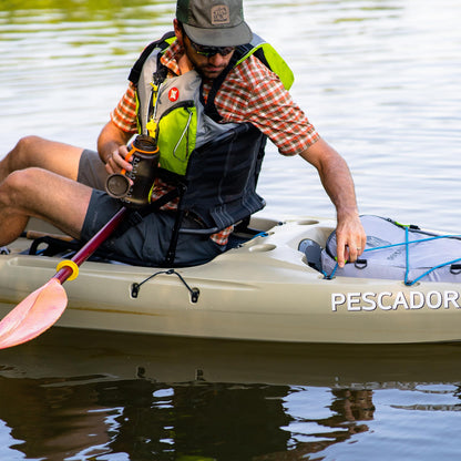 perception Pescador Pro 10 | Sit on Top Fishing Kayak with Adjustable Lawn Chair Seat | Large Front and Rear Storage | 10' 6" | Dapper