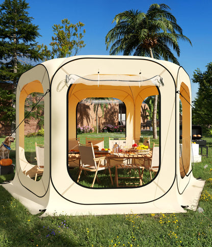 Instant Outdoor Clear Bubble Tent Pop Up Bubble Tent 10-12 Person Portable Screen House Room All Weather Sport Tents Instant Rainproof Camping Sun Shelter Coldproof for Sports Events Patio Fishing