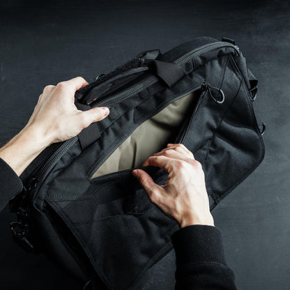Eberlestock Executive Brief - CCW Compartment Brief Case - EDC Organization Work Pack - 500D Cordura Nylon - 10" H x 6" D x 17.5" L - Dry Earth