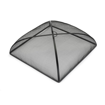 Good Directions 782 Heavy Duty Fire Pit Spark Screen Square Cover with Mesh, Handle and Lifter, 30" Square, Black, Patio, Lawn & Garden