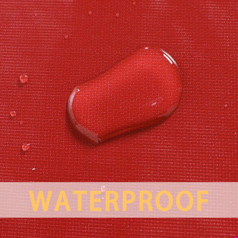 sancua 100% Waterproof Round PVC Tablecloth - 54 Inch - Oil Proof Spill Proof Vinyl Table Cloth, Wipe Clean Table Cover for Dining Tables, Buffet Parties and Camping, Red