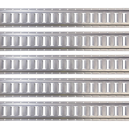 US Cargo Control 12 Gauge Steel 5 FT Galvanized E Track Rail (5-Pack) Horizontal ETrack Rails for Trailers, Garages, Cargo Vans, 6,000 Pounds Break Strength Per E-Track Slot