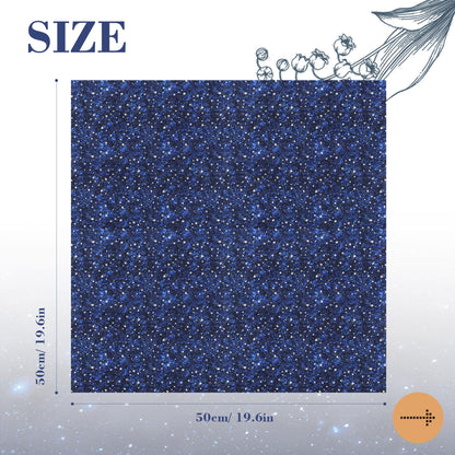 10pcs Quilting Print Fabric 19.9"X19.9" Cotton Fat Squares Sheets Printed Starry Sky Supplies for Sewing Patchwork Scrapbooking DIY Craft