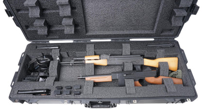 Case Club 2 Rifle (or Shotgun) Waterproof Case fits Multiple Guns & 3 Pistols