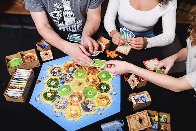 TowerRex Organizer Compatible with Catan Board Game and Cities and Knights Seafarers Expansions Storage Insert Accessories Upgrade