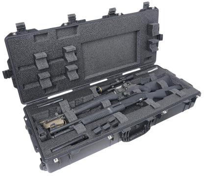 Case Club 2 Rifle (or Shotgun) Waterproof Case fits Multiple Guns & 3 Pistols