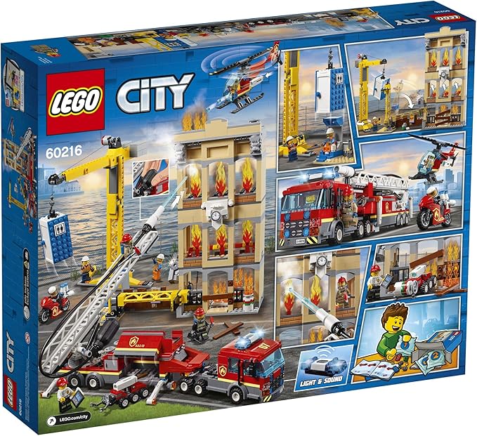 LEGO City Downtown Fire Brigade 60216 Building Kit (943 Pieces)