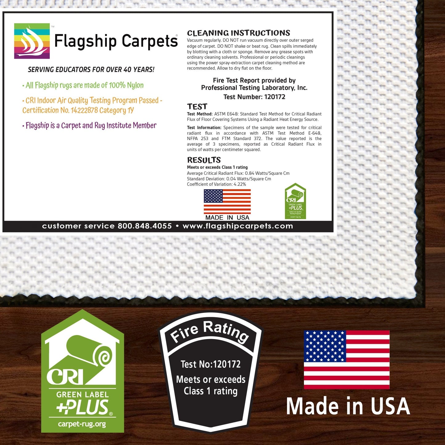 Flagship Carpets Dare to Dream Educational Rug for Children's Classroom Carpet, Home Learning Area Rug, Playroom or Kids Room Mat, 3' x 5', Blue
