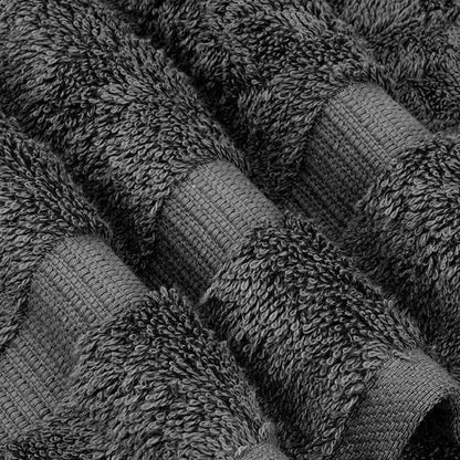 Chakir Turkish Linens - Premium 100% Cotton Bath Towels | Soft & Absorbent 4-Piece Set in Dark Gray