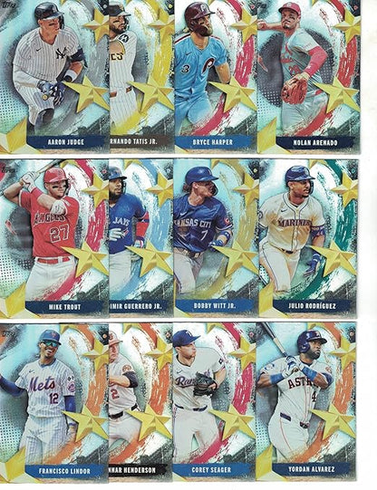 2025 Topps Baseball (Series 1) Stars of MLB Complete Insert Set (1-30) *Plus* The 2025 Topps (Series 1) NL/AL League Leader Set of (10) Cards! Loaded with Star Players!