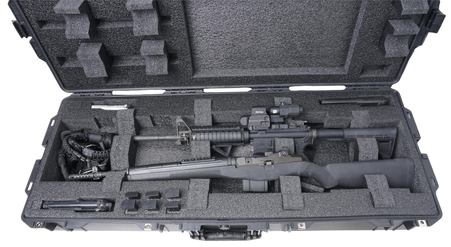 Case Club 2 Rifle (or Shotgun) Waterproof Case fits Multiple Guns & 3 Pistols