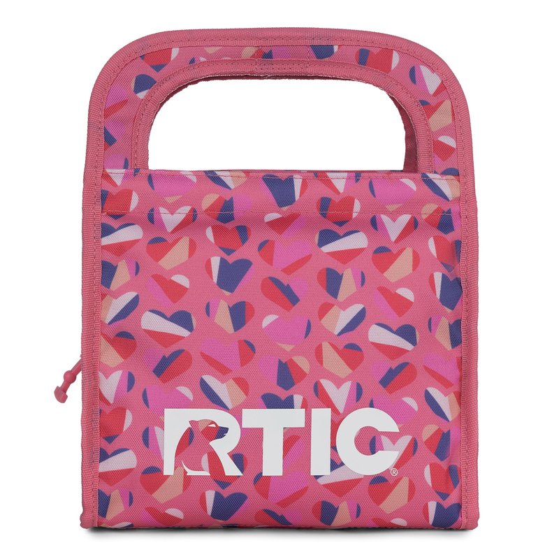 RTIC Ice Lunch Bag, Freezable for Women and Men, Reusable Durable Fabric, Cooler Lunch Bags for On The Go Meals, Commuters, Sweet Hearts