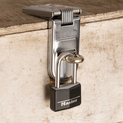 MASTER LOCK 141DLF Padlock, Covered Aluminum Lock, 1-9/16 in. W, Black