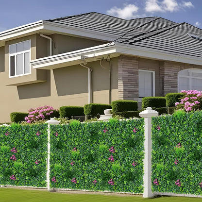 Grooy Boxwood Roll Panels, Grass Wall 40"x120"(33.33 SQFT), Grass Backdrop, Privacy Screen, Sun Protected Green Wall Decor for Outdoor, Indoor, Garden, Backyard and Décor