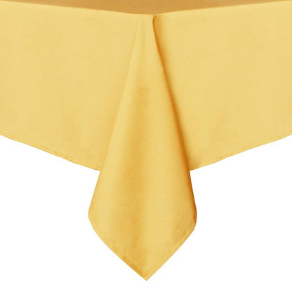 sancua Rectangle Tablecloth - 70 x 108 Inch - Stain and Wrinkle Resistant Washable Polyester Table Cloth, Decorative Fabric Table Cover for Dining Tables, Buffet Parties and Camping, Yellow