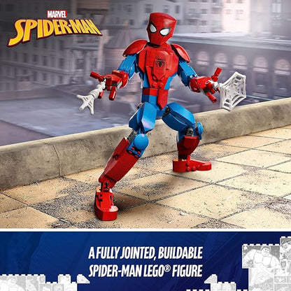 LEGO Marvel Spider-Man Building Toy Fully Articulated Action Figure Superhero Movie Set with Web Elements Gift for Grandchildren Collectible Model for Boys Girls and Kids Ages 8 and Up 76226