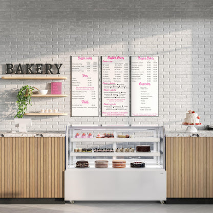 KoolMore 60 in. Refrigerated Bakery Display Case, 17.6 cu. ft. in White (KM-CDHF-17C-WH)