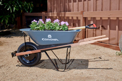 Corona Tools Wheelbarrow in a Box – 5 Cubic Foot Heavy Duty Garden Cart with 15” Flat-Free Tire for Gardening, Planting & Outdoor Use