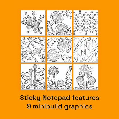 LEGO Stationery Creativity Set with Building Toy - Project Bloom (53667) Includes 1 Sticky Note Pad 4 Markers 1 Building Toy