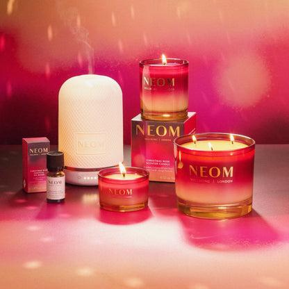 NEOM Christmas Wish Candle, 3 Wick | Mandarin, Cinnamon & Tonka Bean I Made with 100% Naturally derived Wax I Designed to Help You Relax and Unwind I Expertly Blended I Hand Finished