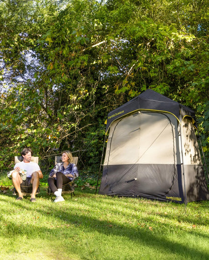 FanttikOutdoor Zeta A2 Pro Shower Tent 2 Rooms, Portable Privacy Shelter for Shower & Dressing, Instant Setup in 60 Seconds with Rainfly & Windproof, Ideal for Camping & Hiking, Fishing, Beach