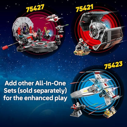 LEGO Star Wars SMART Play: Darth Vader’s TIE Fighter Interactive Building Toy - All-in-One Set - Reacts to How You Move and Play with a SMART Brick - Gift for Boys Girls and Kids Ages 8+ - 75421