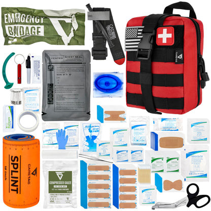CareTac Trauma First Aid Kit with CAT Gen-7 Tourniquet & Combat Gauze