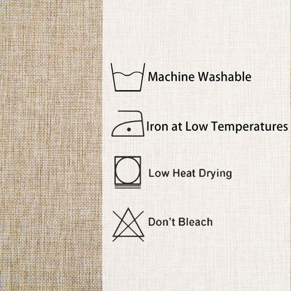 Hiasan 2 Pack Faux Linen Rectangle Tablecloth - Wrinkle and Stain Resistant Washable Table Cloth for Kitchen Dining Room Holiday Table Cover for Party Dinner, Beige, 70 x 140 Inch