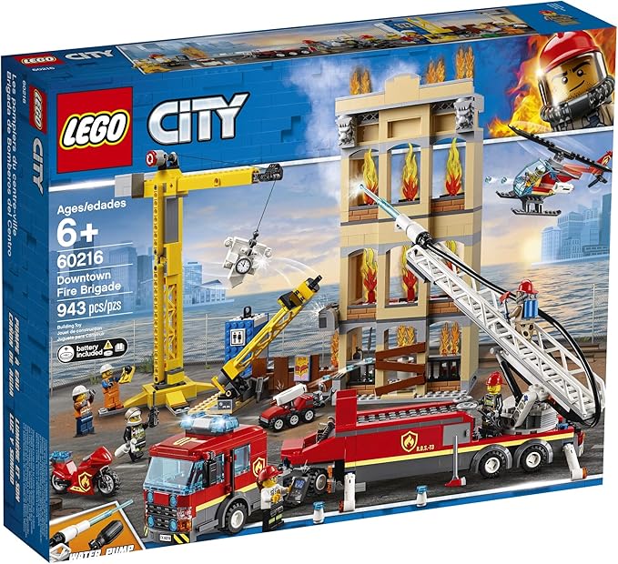 LEGO City Downtown Fire Brigade 60216 Building Kit (943 Pieces)