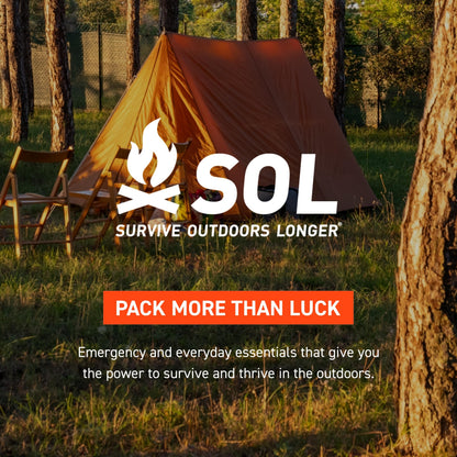 SOL Escape Bivvy with Hood - Emergency Preparedness Blanket - Reflects Up to 70% Body Heat - Outdoor Survival Bivvy - Water Resistant - Durable & Breathable - Winter Camping Supplies - Green